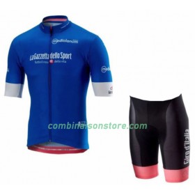 Femme Combinaison Cycliste Bleu + Cuissard 2018 Tour d'Italie